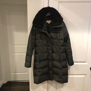 Michael Kors down jacket with faux fur collar
